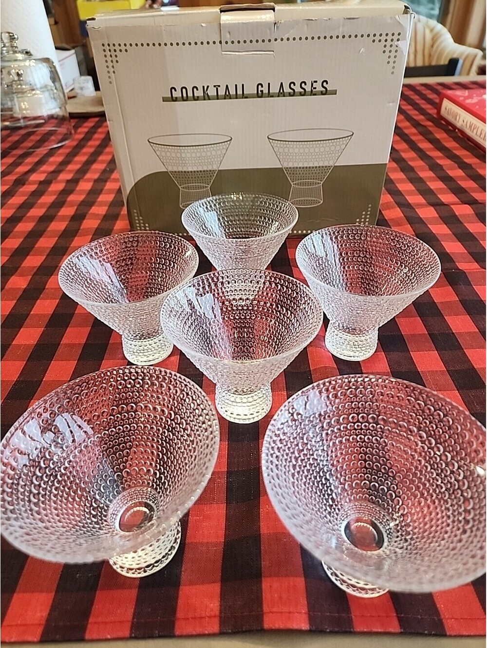 6 Martini/Coctail Glasses